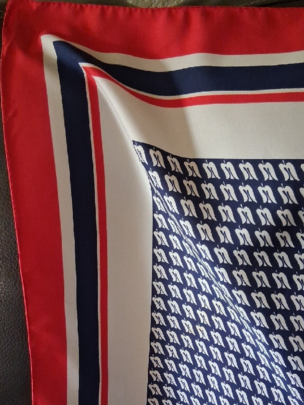 Vintage Red White & Blue Scarf - Picture 4 of 5
